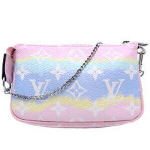 Louis Vuitton Pink and Blue Shoulder mini shoulder Bag.